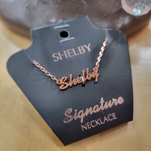 SHELBY Personalized Necklace In Rose Gold